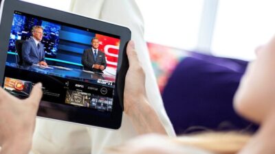 espn sports center on sling tv streaming through tablet